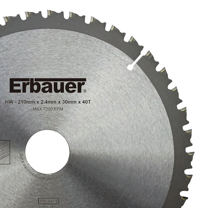 Tarcza uniwersalna Erbauer 210 x 30/25/20/16 mm 40T