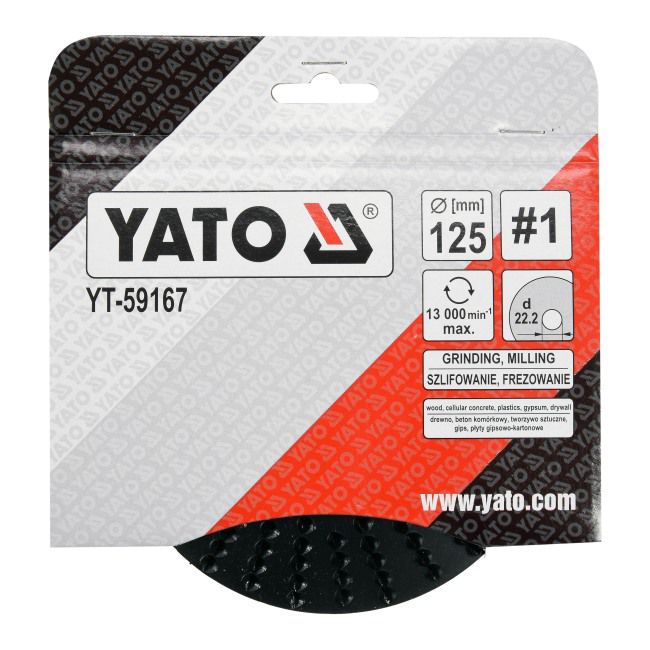 Tarcza Yato 125 mm szlifowanie / frezowanie