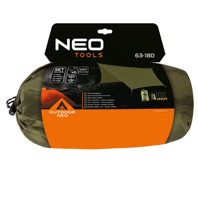 Tarp wodoodporny NEO TOOLS 360 x 290 cm 210T PU3000 1 szt