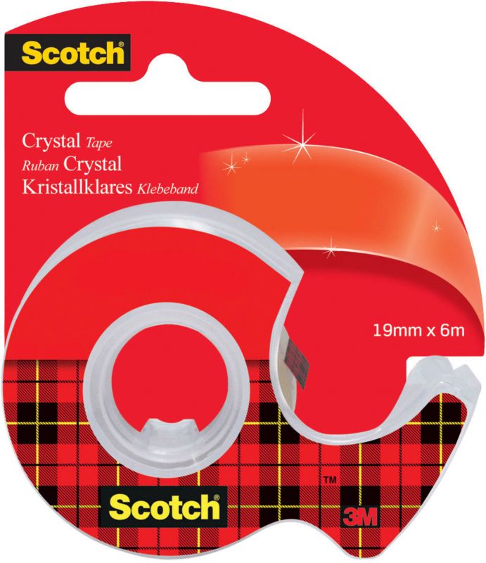 Taśma biurowa Scotch Crystal 19 mm x 6 m transparentna