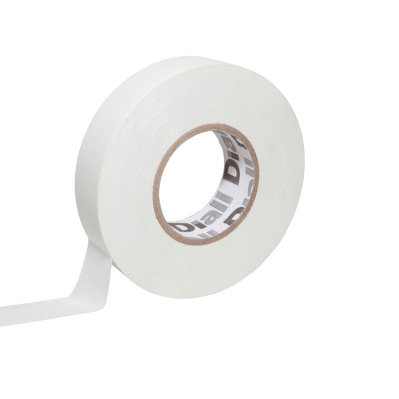 Taśma izolacyjna Diall PCV 19 mm x 33 m biała