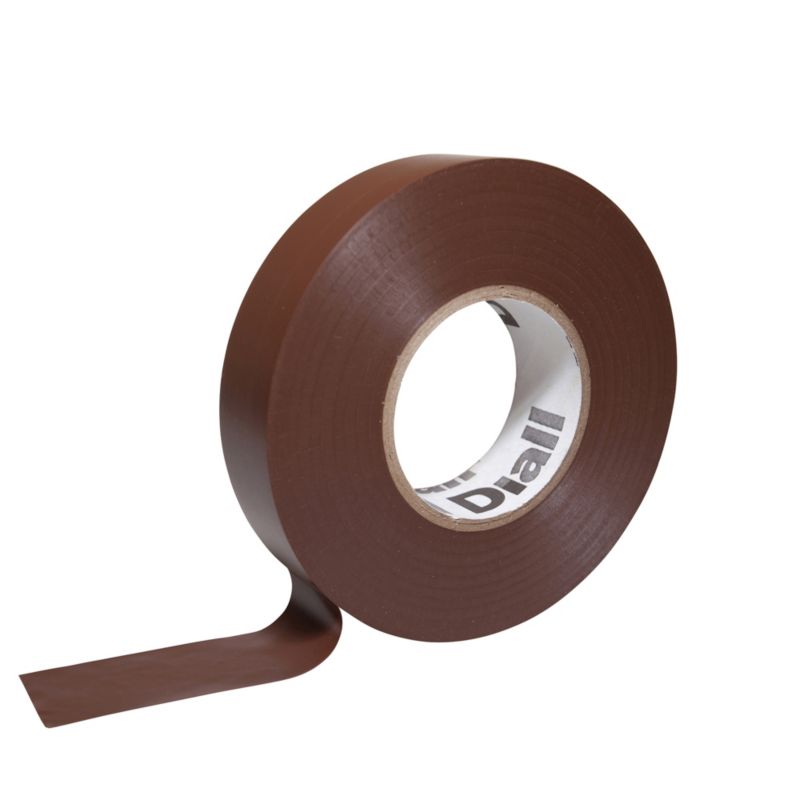 Taśma izolacyjna Diall PCV 19 mm x 33 m brązowa