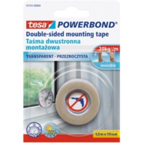 Taśma montażowa dwustronna Tesa Powerbond 19 mm x 1,5 m transparentna