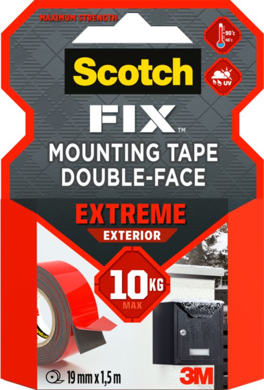 Taśma montażowa Scotch dwustronna zewnętrzna 19 mm x 1,5 m