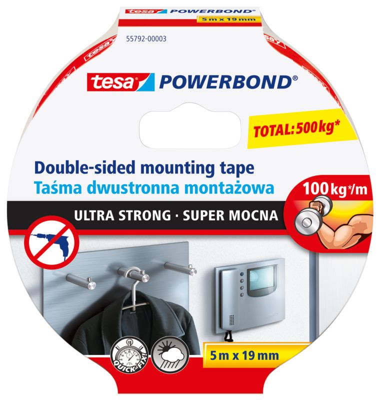 Taśma montażowa Tesa Ultra Strong 5 m x 19 mm