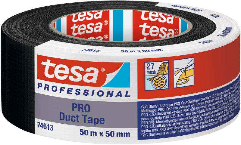 Taśma naprawcza Tesa Professional 50 m x 50 mm czarna