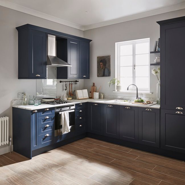 Taśma obrzeżowa GoodHome Artemisia midnight blue / Stevia blue mat