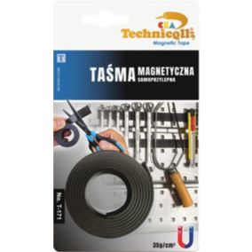 Taśma samoprzylepna magnetyczna Technicqll 20 mm x 1 m