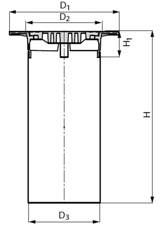 Teleskop Pipelife 1,5 t/315/400 A15 z pokrywą z tworzywa