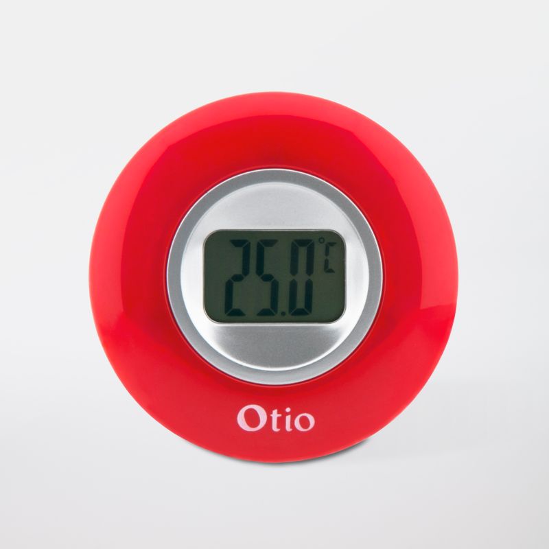 Termometr elektroniczny Otio okrągły czerwony