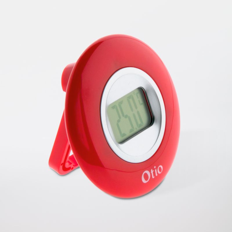 Termometr elektroniczny Otio okrągły czerwony