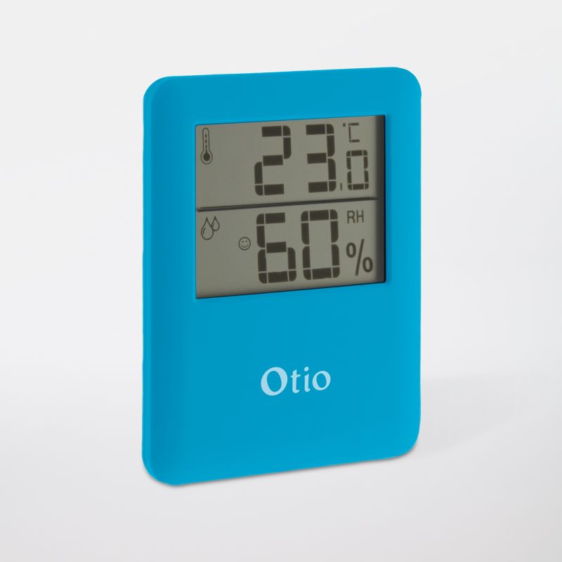 Termometr elektroniczny Otio z higrometrem niebieski