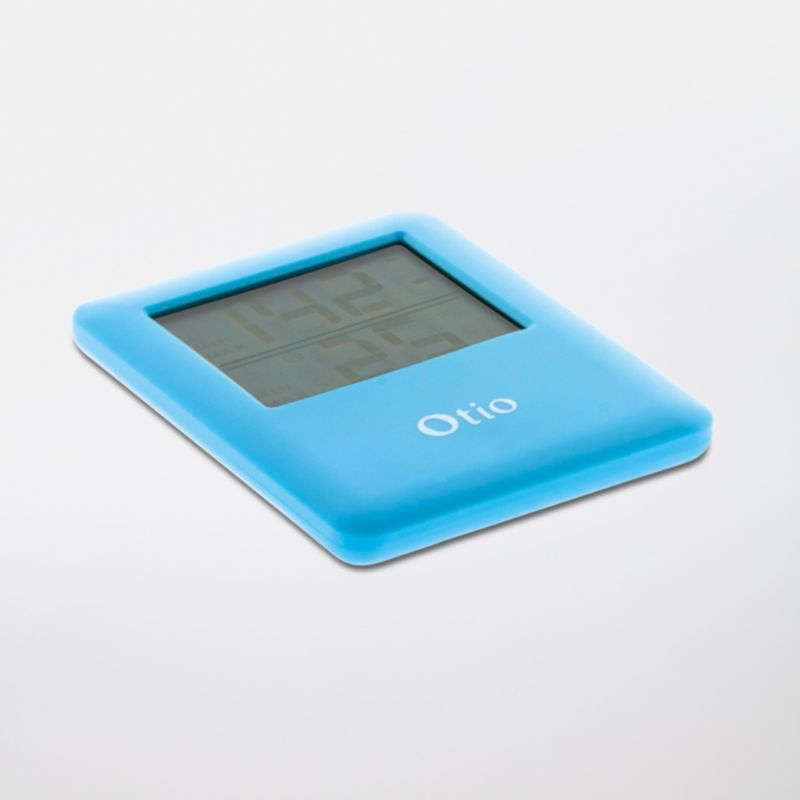 Termometr elektroniczny Otio z higrometrem niebieski