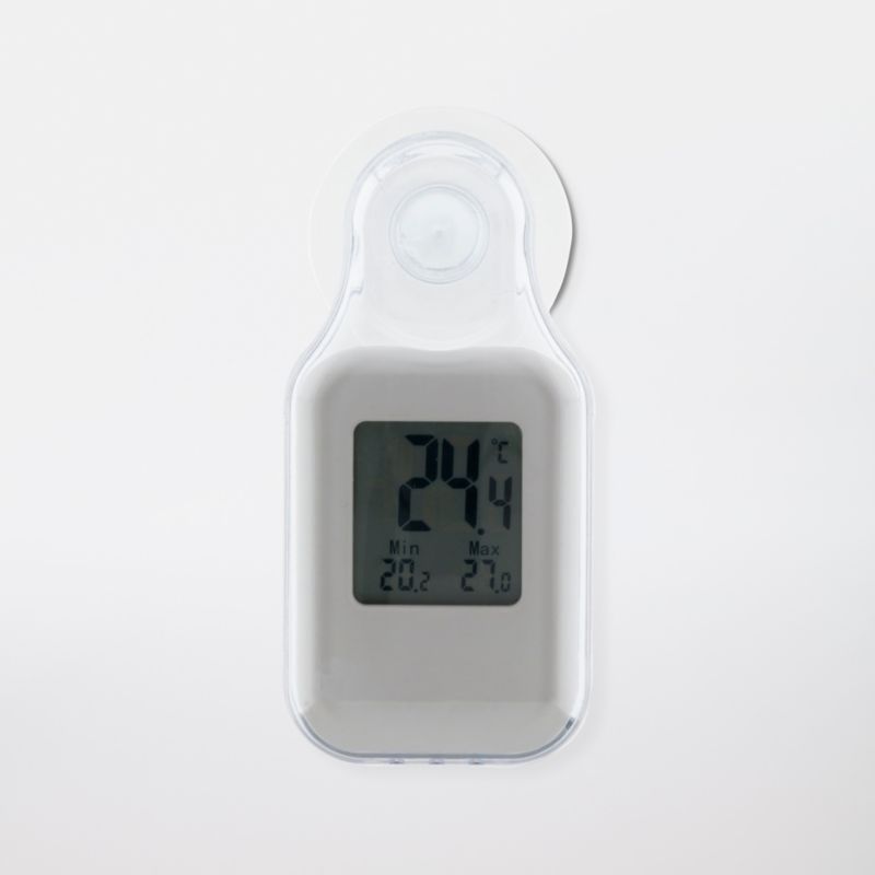 Termometr elektroniczny Otio z przyssawką biały