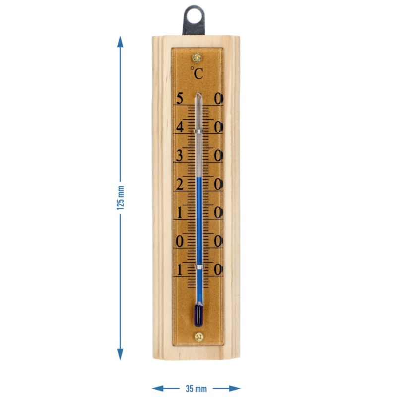 Termometr pokojowy 12 cm złota skala