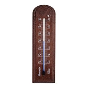 Termometr pokojowy Terdens mały drewniany 0075