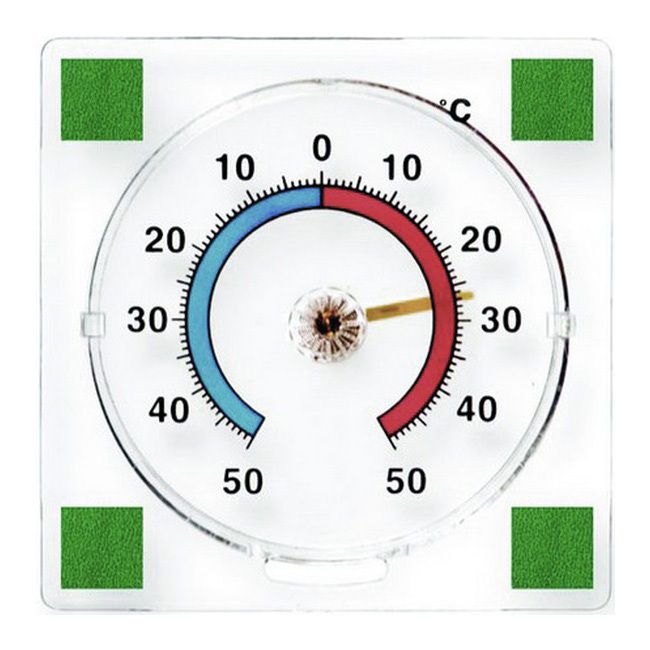 Termometr zaokienny Terdens bimetaliczny 77 x 77 mm