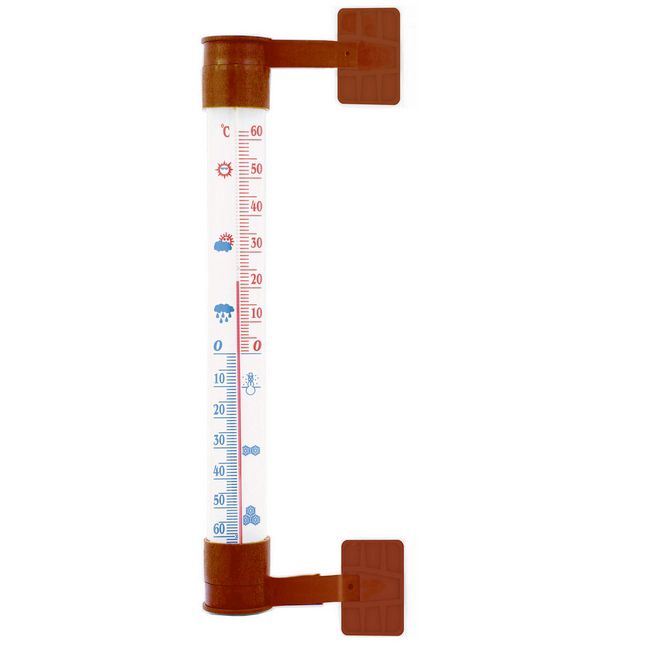 Termometr zaokienny Terdens do PCV 26 x 240 mm