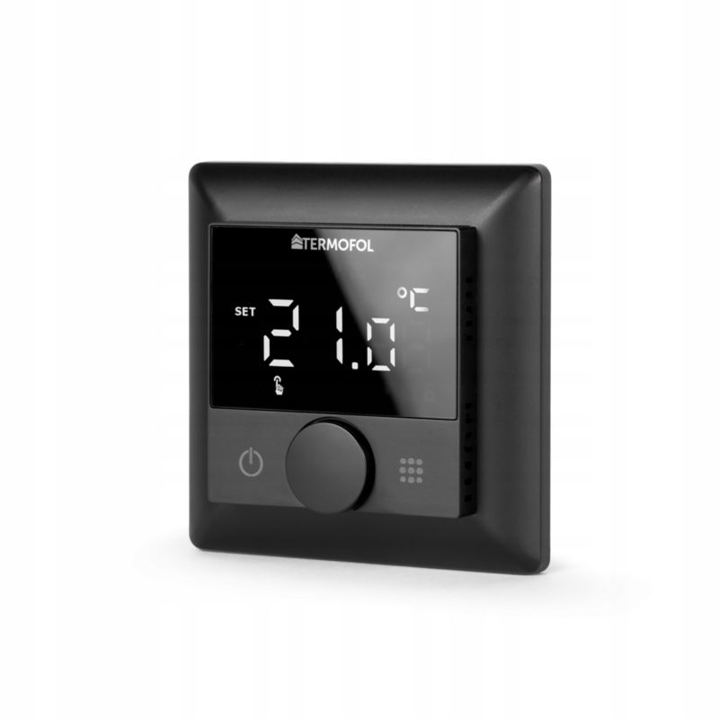 Termoregulator pokojowy TERMOFOL TF-H5 Black do ogrzewania podłogowego