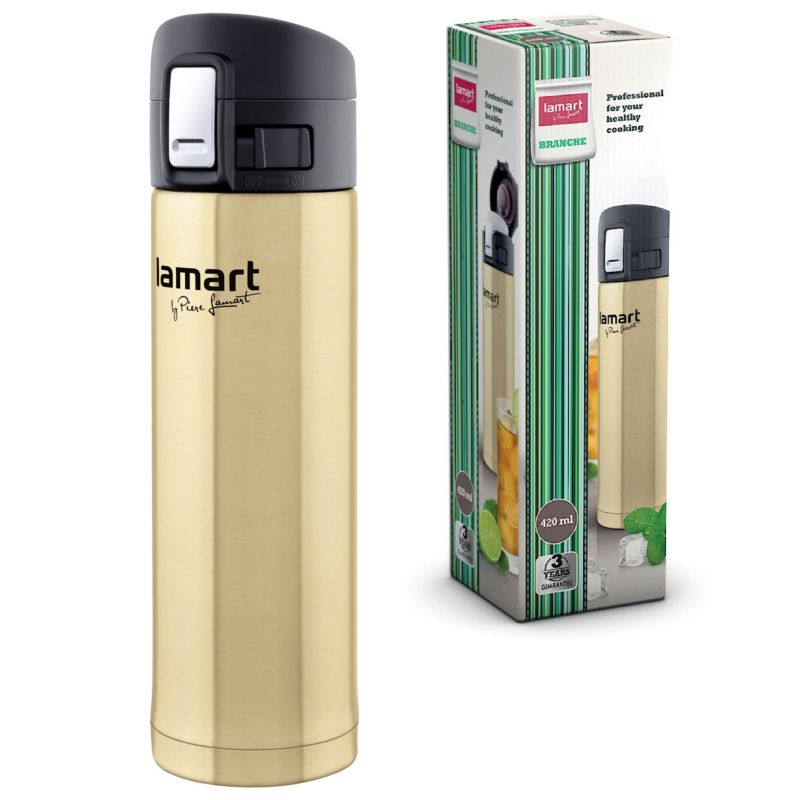 Termos Stalowy Lamart LT4009 420 ml Złoty 1szt