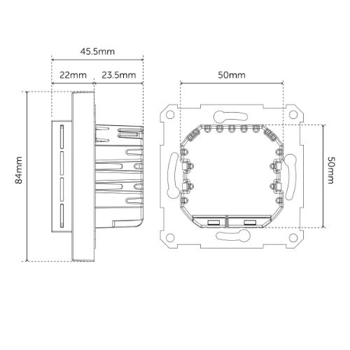 Termostat Heatit WiFi6 z czujnikiem 16A 3600W Biały 1 szt.