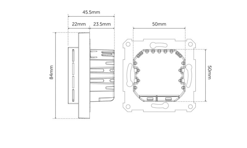 Termostat Heatit WiFi6 z czujnikiem 16A 3600W czarny 1 szt.