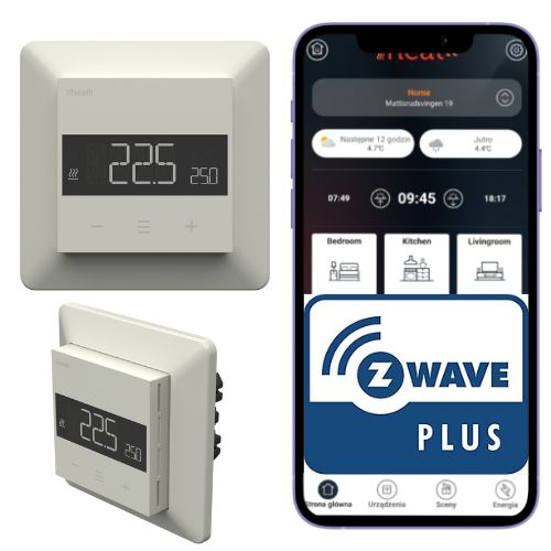 Termostat Heatit Z-TRM6 Z-Wave Do Ogrzewania Podłogowego 16A 1 szt.