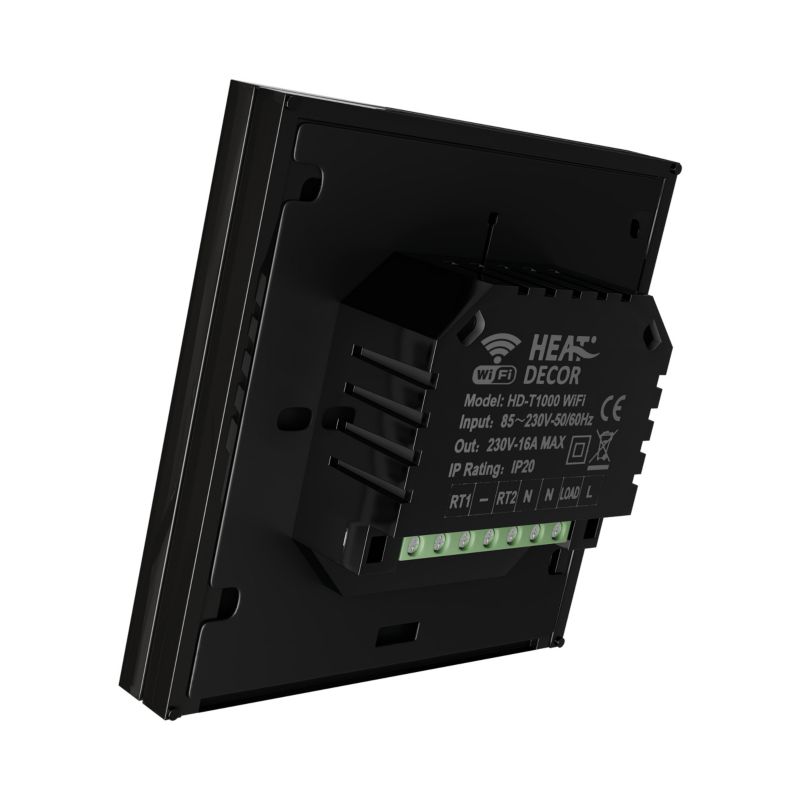 Termostat programowalny HD-T1000.B z komunikacją Wi-Fi czarny
