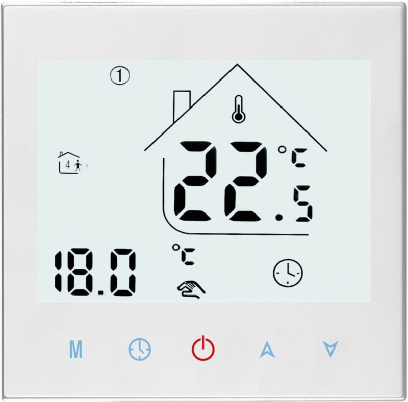 Termostat programowalny HD-T1000.W z komunikacją Wi-Fi biały