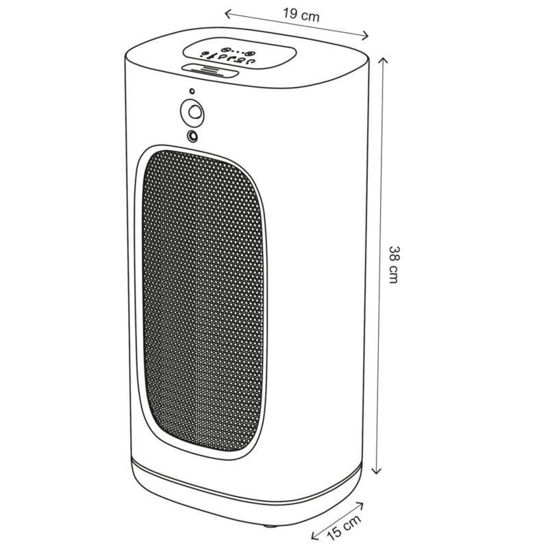 Termowentylator oscylacyjny 2400 W