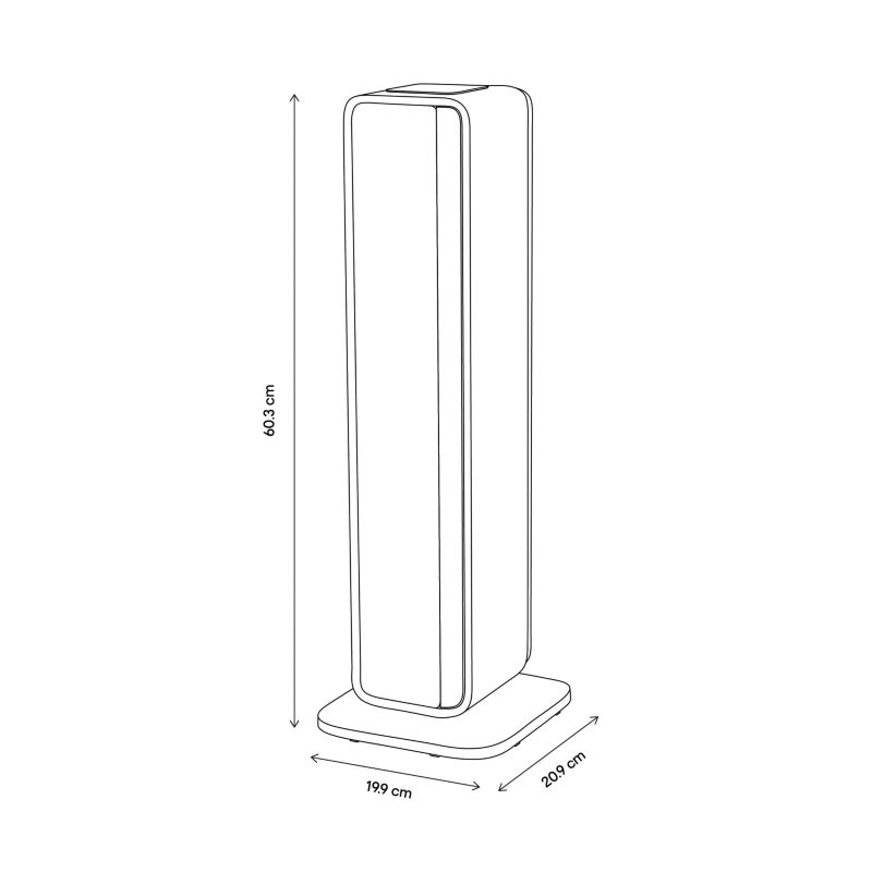 Termowentylator wieża PTC 2000 W