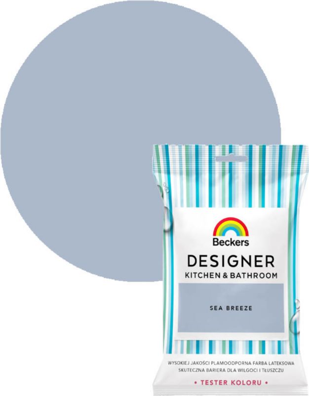 Tester farby Beckers Designer Kitchen & Bathroom sea breeze 0,05 l