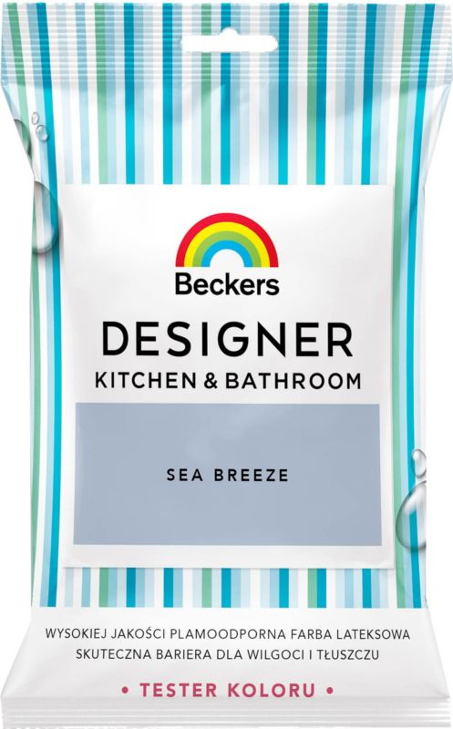 Tester farby Beckers Designer Kitchen & Bathroom sea breeze 0,05 l