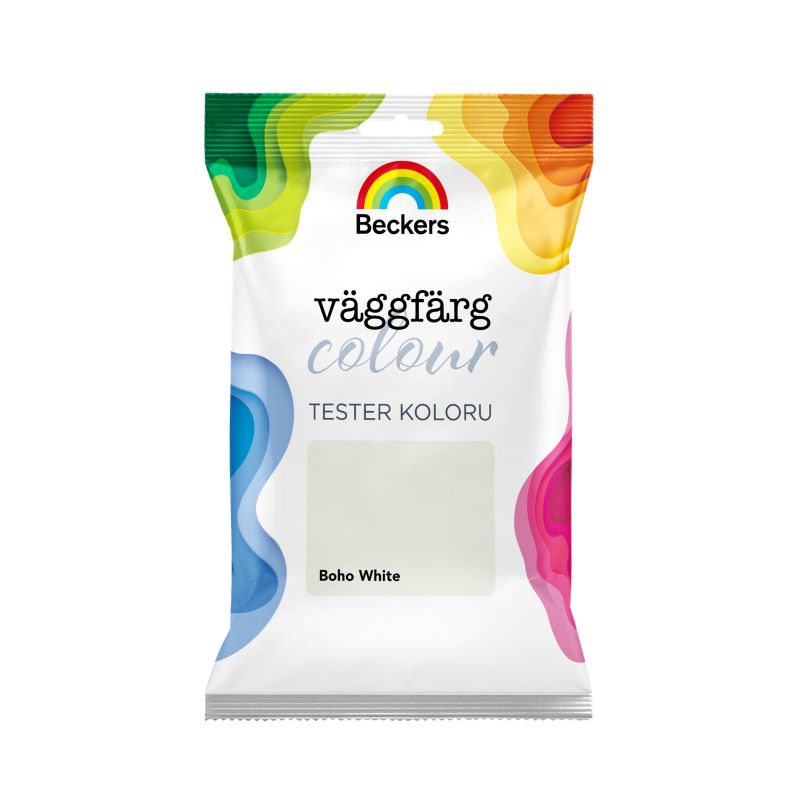 Tester farby Beckers Vaggfarg Colour boho white 0,05 l