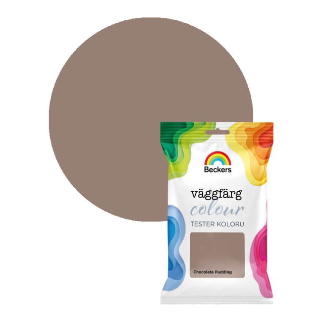 Tester farby Beckers Vaggfarg Colour chocolate pudding 0,05 l