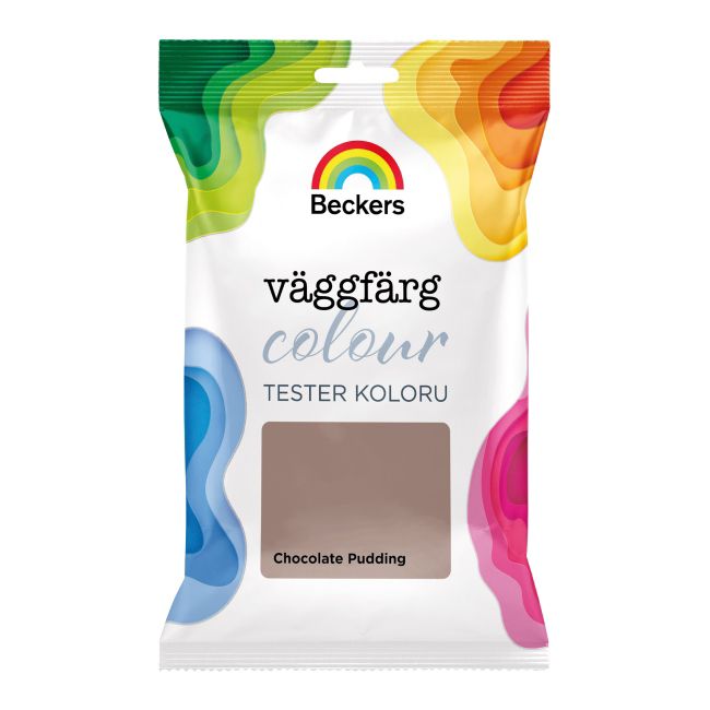 Tester farby Beckers Vaggfarg Colour chocolate pudding 0,05 l