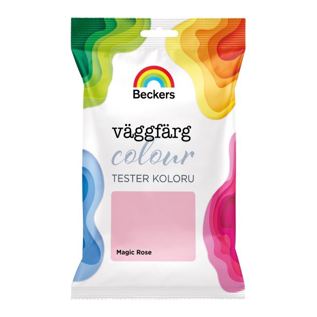 Tester farby Beckers Vaggfarg Colour magic rose 0,05 l