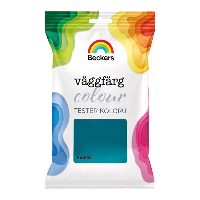 Tester farby Beckers Vaggfarg Colour pacific 0,05 l