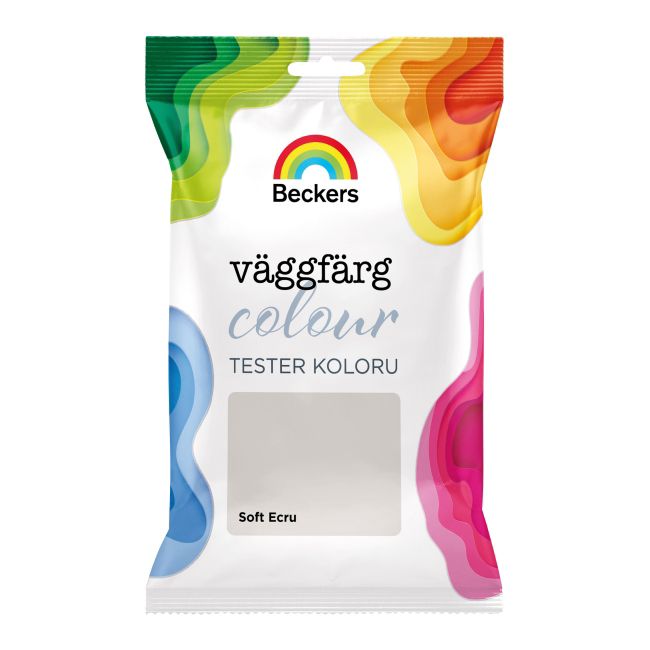Tester farby Beckers Vaggfarg Colour soft ecru 0,05 l