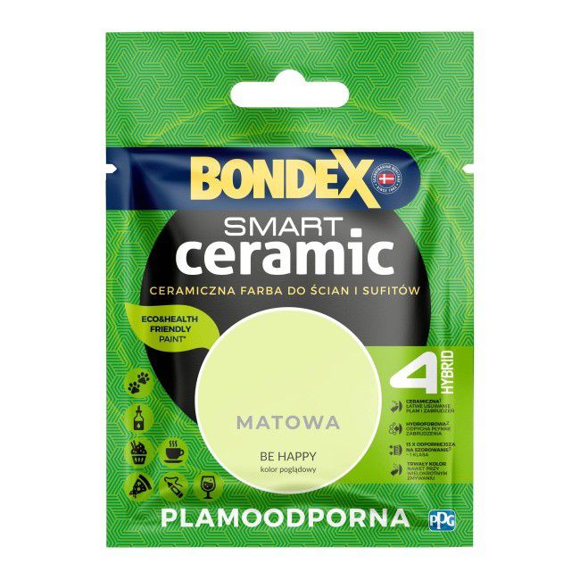 Tester farby Bondex Smart Ceramic be happy 40 ml