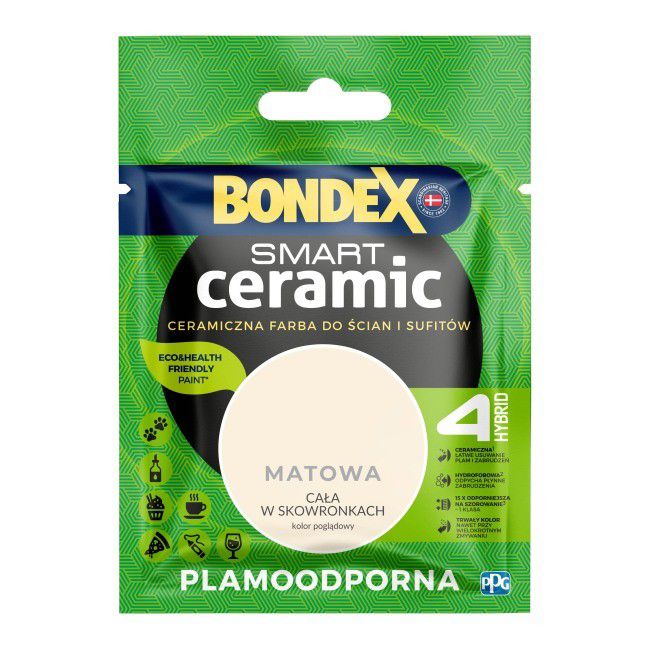 Tester farby Bondex Smart Ceramic cała w skowronkach 40 ml
