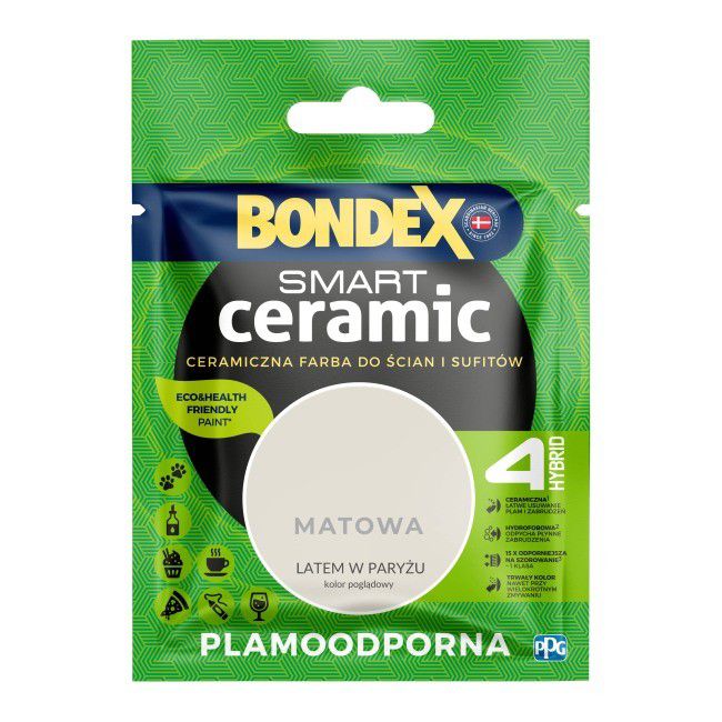 Tester farby Bondex Smart Ceramic latem w Paryżu 0,04 l