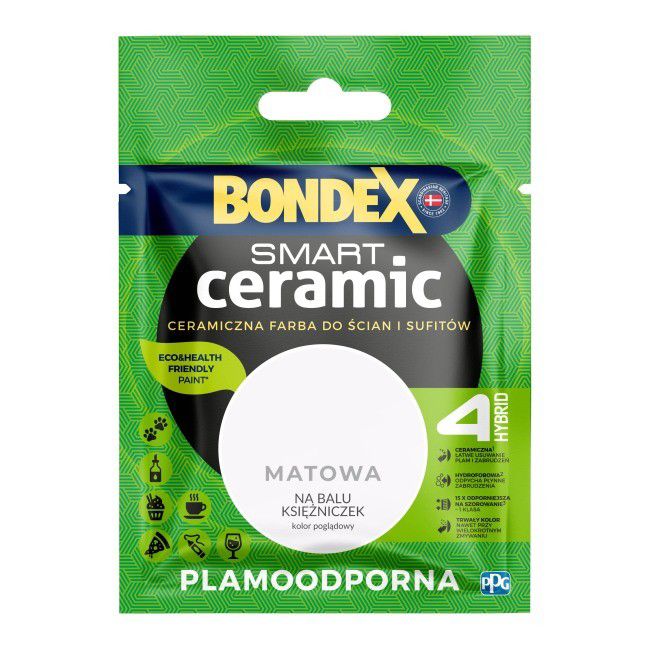 Tester farby Bondex Smart Ceramic na balu księżniczek 40 ml