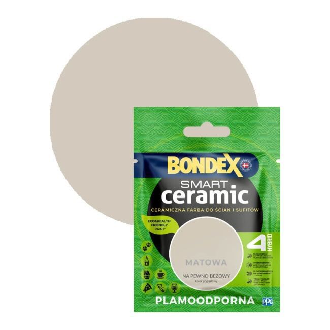 Tester farby Bondex Smart Ceramic na pewno beżowy 0,04 l