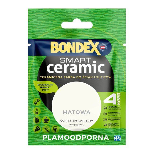 Tester farby Bondex Smart Ceramic śmietankowe lody 40 ml