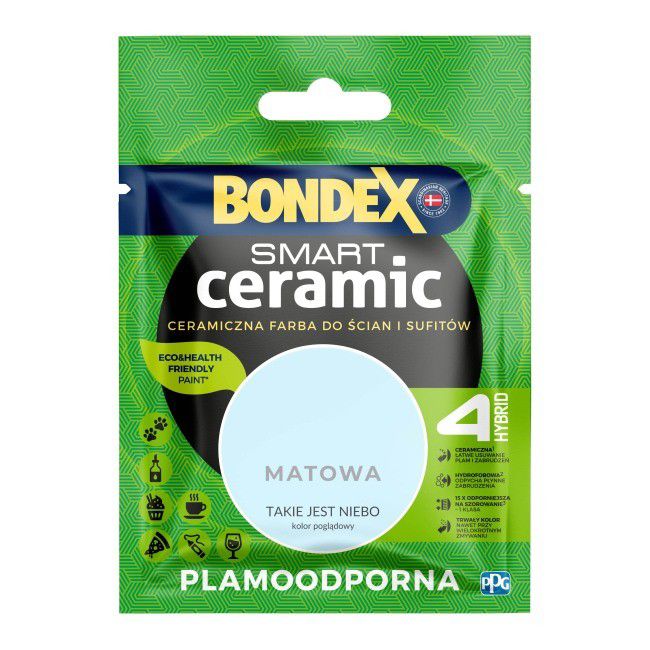 Tester farby Bondex Smart Ceramic takie jest niebo 40 ml