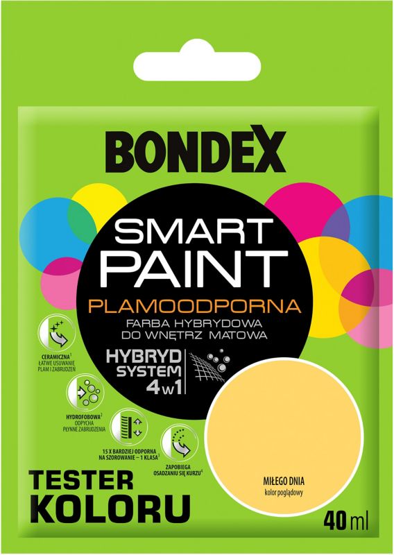 Tester farby Bondex Smart Paint miłego dnia 40 ml
