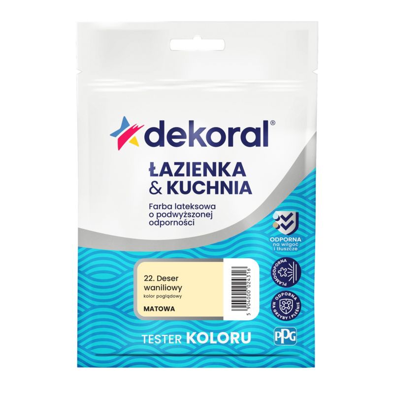 Tester farby Dekoral Łazienka & Kuchnia olejek cytrynowy 30 ml