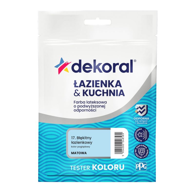 Tester farby Dekoral Łazienka & Kuchnia wesoła limonka 30 ml