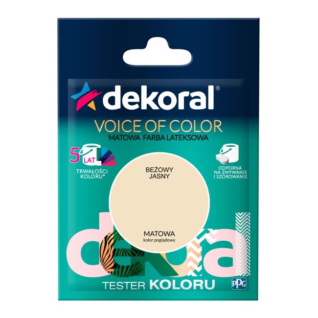 Tester farby Dekoral Voice of Color beżowy jasny 0,05 l